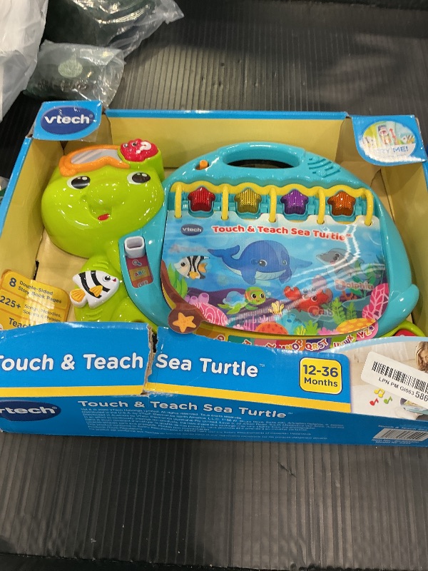 Photo 1 of VTech Touch and Teach Sea Turtle Interactive Learning Book, Green