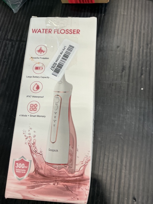 Photo 1 of Goopick Cordless Portable Water Flosser - Pink