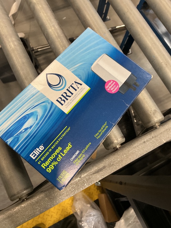 Photo 1 of Brita Elite Replacement Faucet Water Filter, Chrome, 3 Count