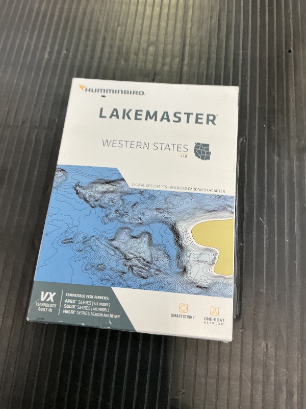 Photo 1 of Humminbird LakeMaster Western States V1 Map SD Card