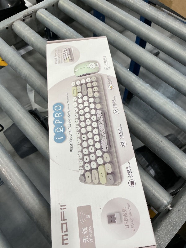 Photo 1 of FOPETT Wireless Keyboard and Mouse Combo - Grey Colorful