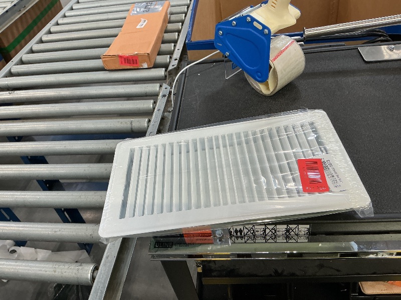 Photo 1 of Howeall 4" x 12" Steel Floor Register - White