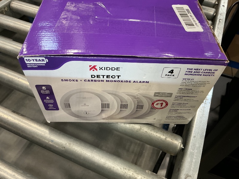 Photo 1 of Kidde & CO Detector, 10-Year Battery, 4-Pack