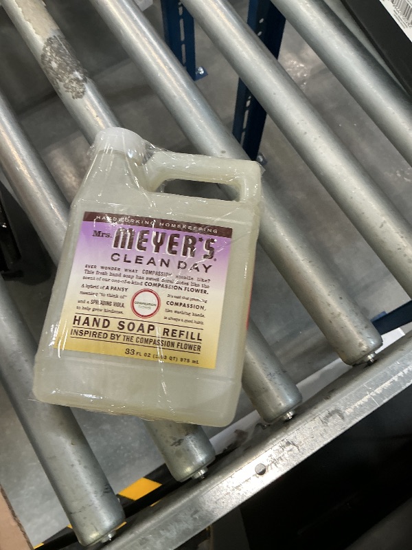 Photo 1 of MRS. MEYER'S CLEAN DAY Liquid Hand Soap Refill, Compassion Flower, 33 fl oz
