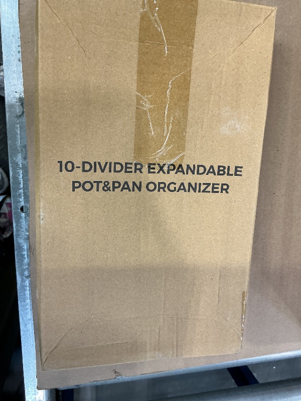 View 2 of MUDEELA Expandable Pot Pan Lid Organizer - Black