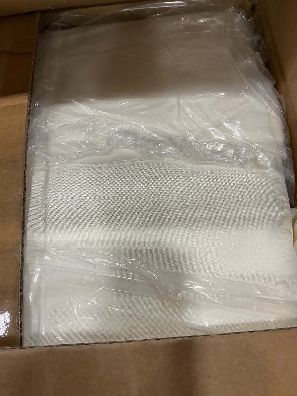 Photo 1 of BESTVIP 6 Pack 120" Round Tablecloths | Ivory Polyester