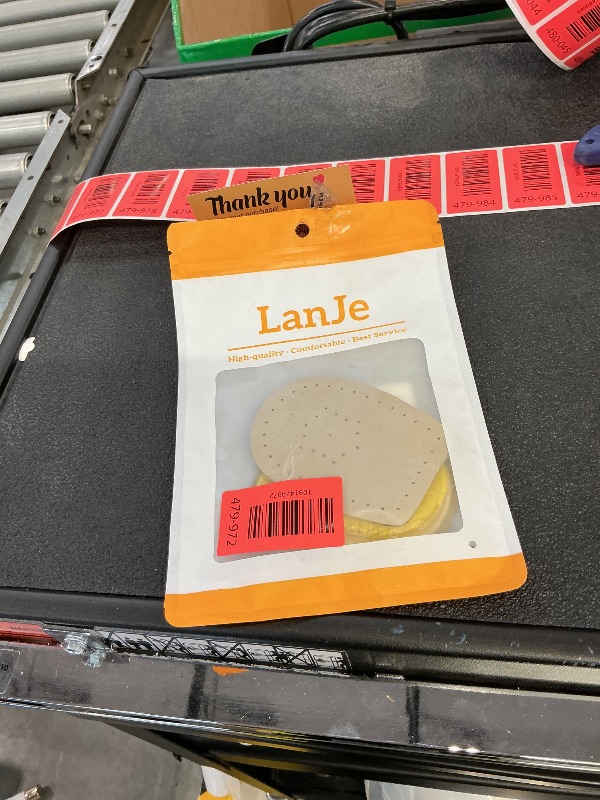Photo 1 of LanJe Cowhide Heel Inserts for Foot Alignment - Large (W 8-12 / M 7-10)