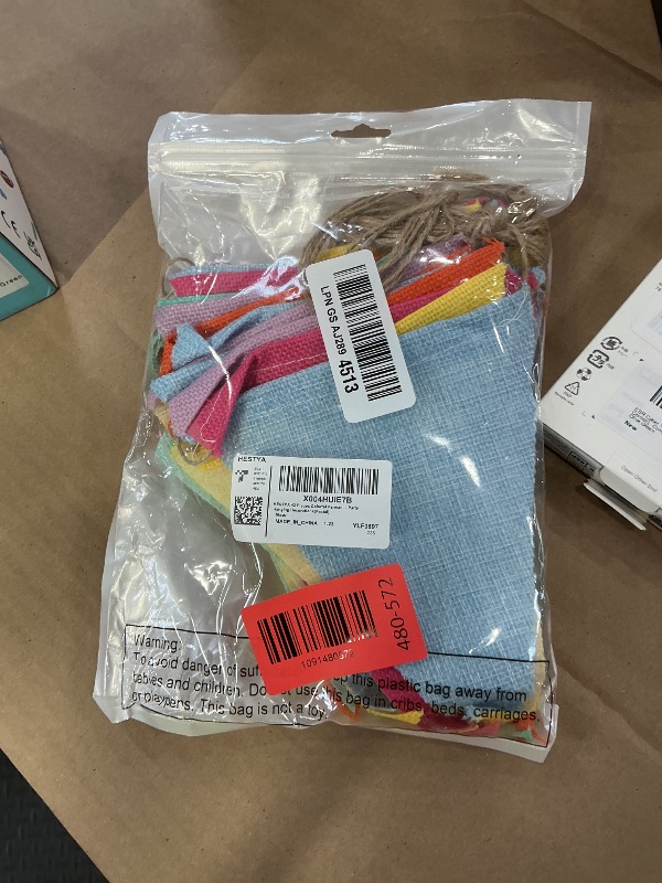 Photo 1 of HESTYA 42-Piece Multicolor Pennant Banner String