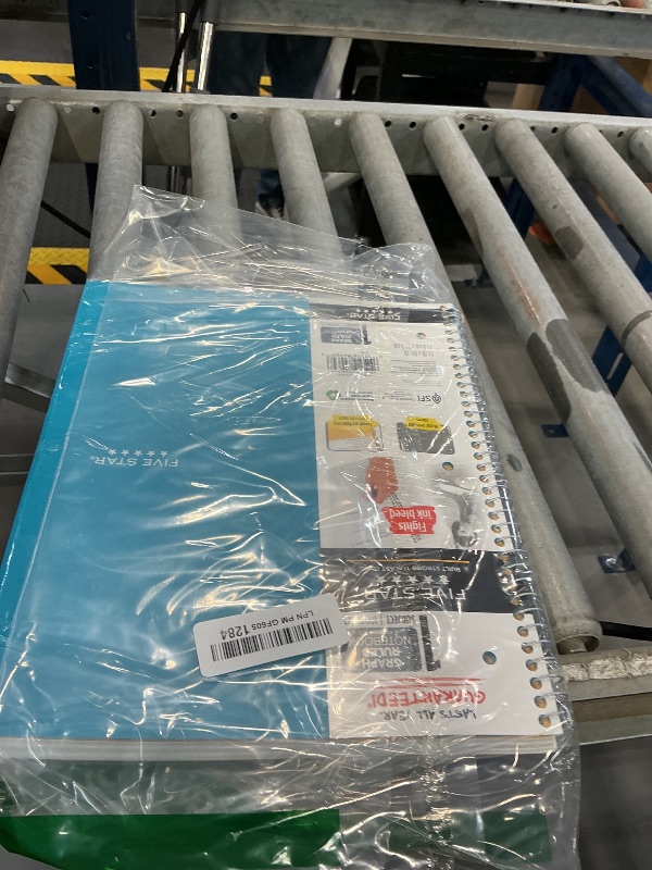Photo 1 of Five Star Spiral Notebook + Study App, 1 Subject, Graph Ruled Paper, 8-1/2" x 11", 100 Sheets, Fights Ink Bleed, Water Resistant Cover, Tidewater Blue (06190AA4)