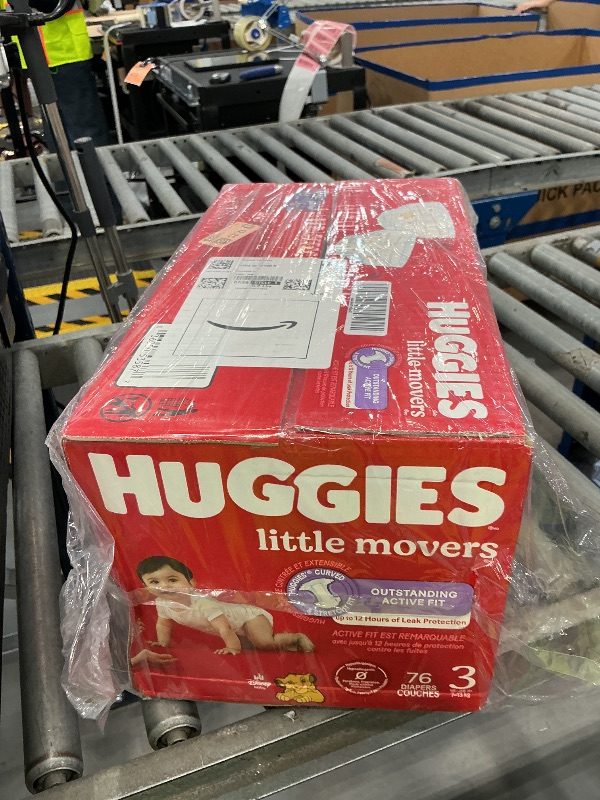 Photo 1 of Huggies Little Movers Diapers Size 3, 76 Count