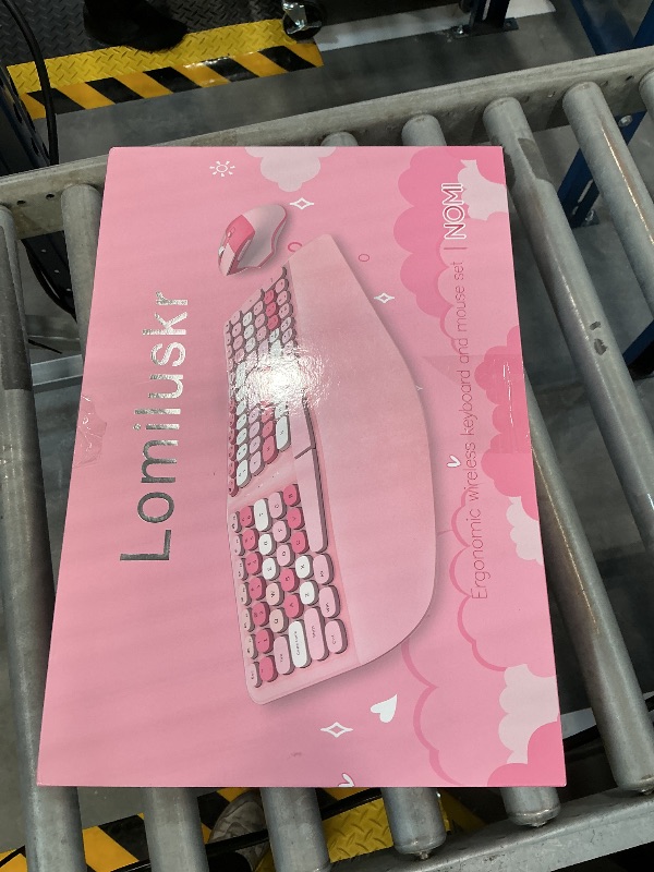 Photo 1 of Lomiluskr Wireless Ergonomic Keyboard and Mouse Combo
