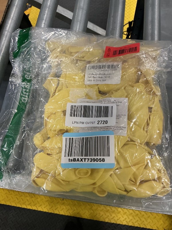 Photo 1 of Awenztech Pastel Yellow Latex Balloons - 122 Count