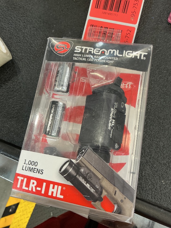 Photo 1 of Streamlight 69260 TLR-1 HL Tactical Gun Light, Black
