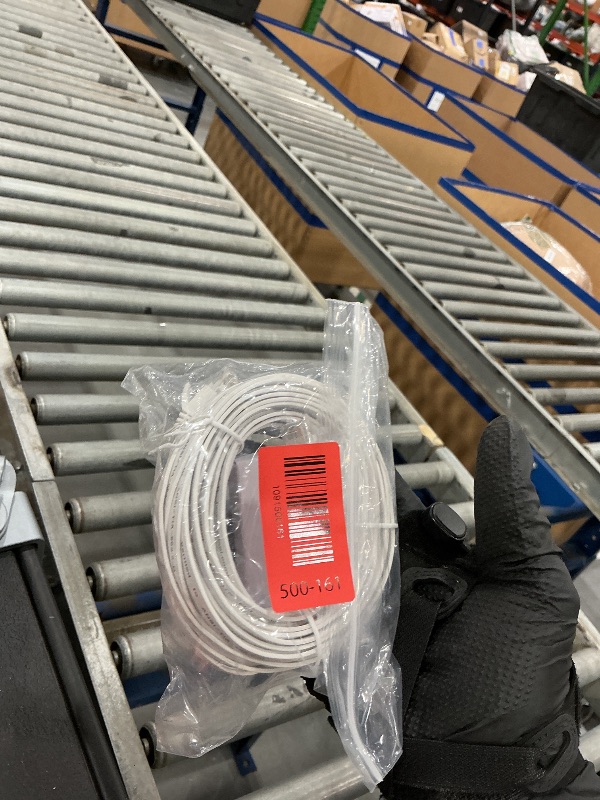 Photo 1 of Jadaol Cat6 Ethernet Cable 30FT with Clips 10Gbps Flat Network Cable, White