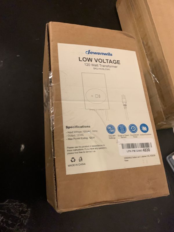 Photo 1 of DEWENWILS 120W Low Voltage Landscape Transformer