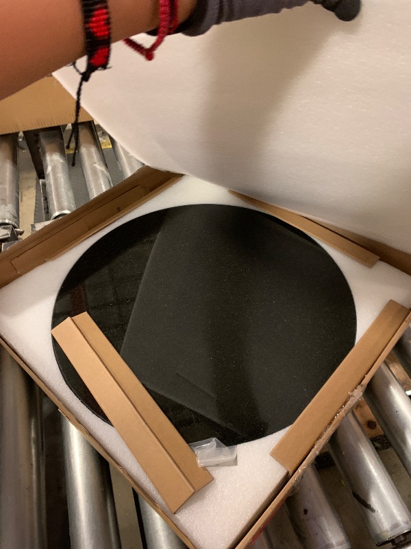 Photo 1 of Koville Black Marble Lazy Susan 16'' Turntable