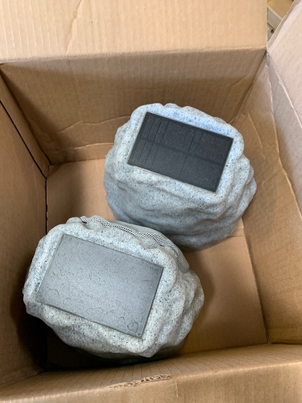 Photo 1 of JMJEAN Outdoor Rock Speaker - 2 Pack, Gray