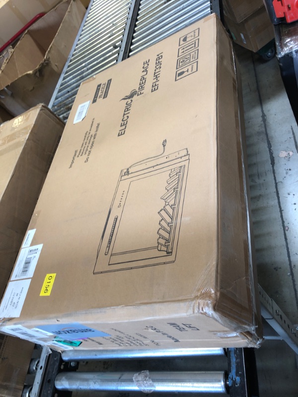 Photo 1 of OxharkFlame 33" Electric Fireplace with Trim Kit