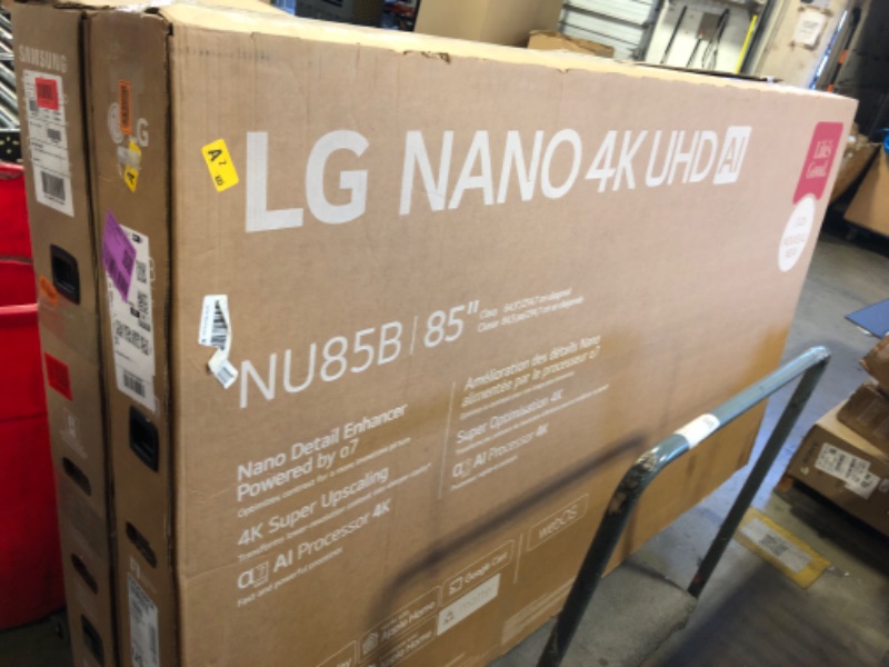 Photo 1 of LG 85-Inch Class Nano AI 4K NU85 Series Smart TV w/Sound Pro, HDR10, Super Upscaling, Filmmaker Mode, Wow Orchestra, Compatible with Alexa, 85NU850BPUA, 2026