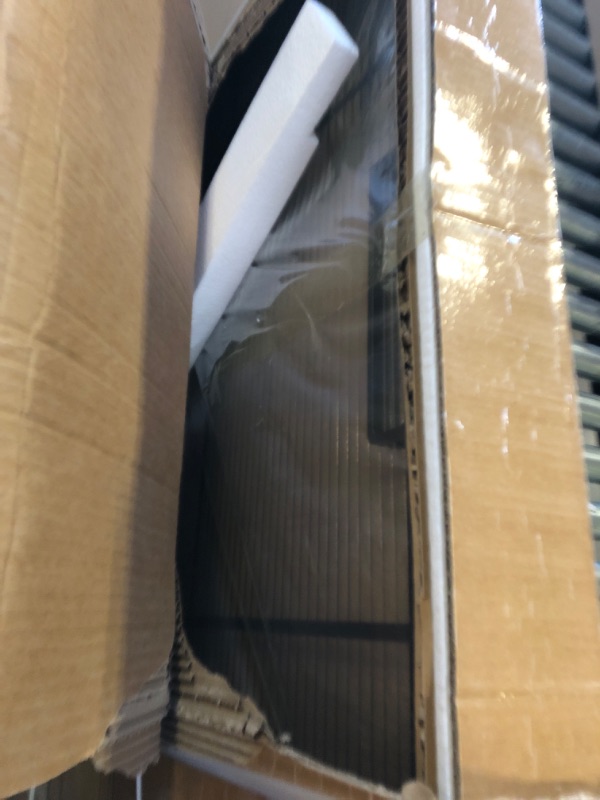 Photo 1 of TALNAROV Fluted Glass Barn Door, 40"x87", Matte Black (FACTORY SEALED) 