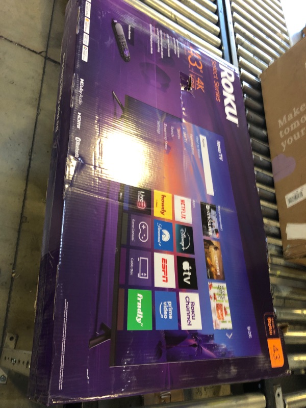 Photo 1 of Roku 43-Inch Select Series Smart TV 2026-4K HDR TV - RokuTV