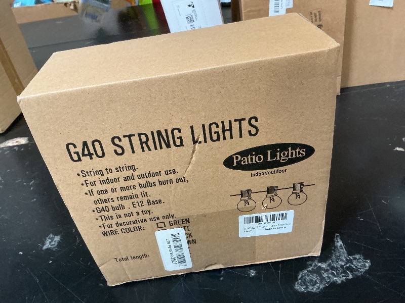 Photo 1 of SUNSGNE 25FT G40 LED String Lights