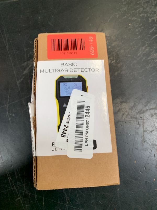 Photo 1 of FORENSICS DETECTORS FD 4 Gas Monitor | O2, CO, H2S, LEL | Yellow