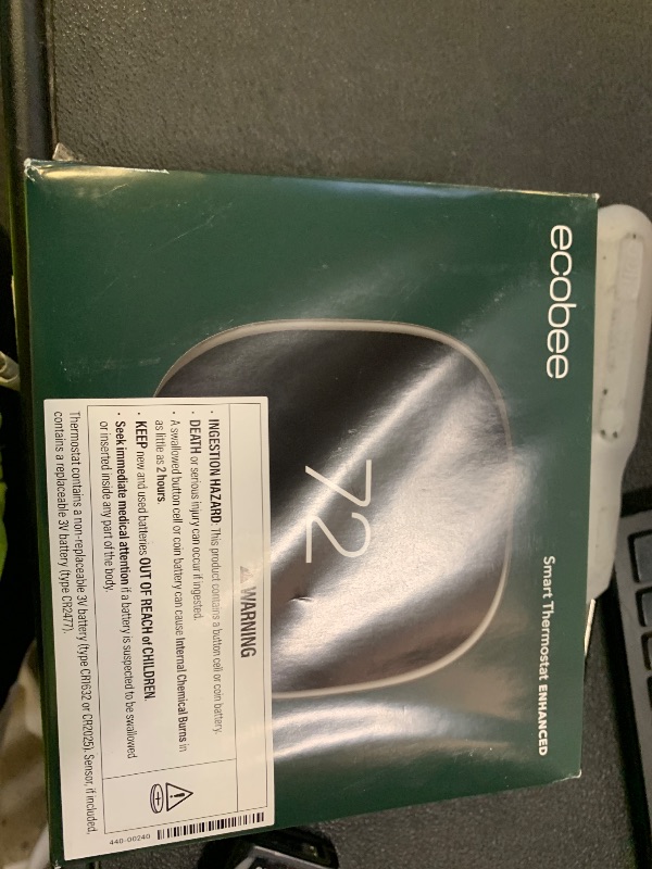 Photo 1 of ecobee Smart Thermostat Enhanced Black