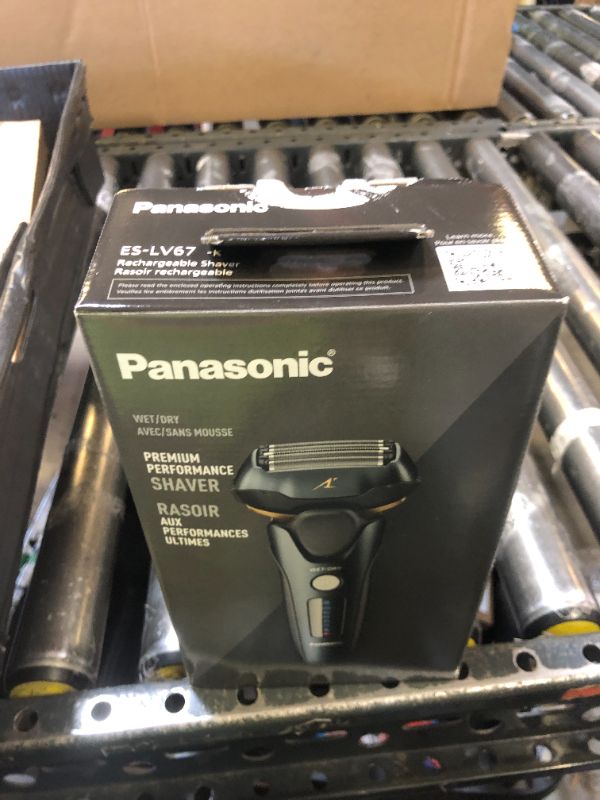 Photo 1 of Panasonic Arc5 Electric Razor for Men with Pop-Up Trimmer, Wet/Dry 5-Blade Shaver, Mens Electric Razors for Shaving Face with Intelligent Shave Sensor and 16D Pivoting Head, ES-LV67-K (Black)