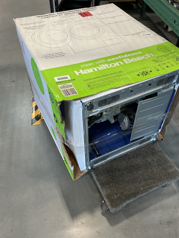 View 3 of FOR PARTS, DOES NOT FUNCTION *****HAMILTON BEACH Washer and Dryer Combo 2.7 cu ft - White