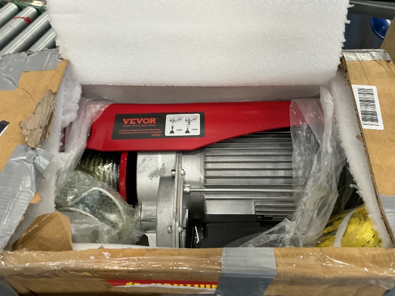 Photo 1 of VEVOR 2200lbs Electric Hoist with 14ft Wired Remote