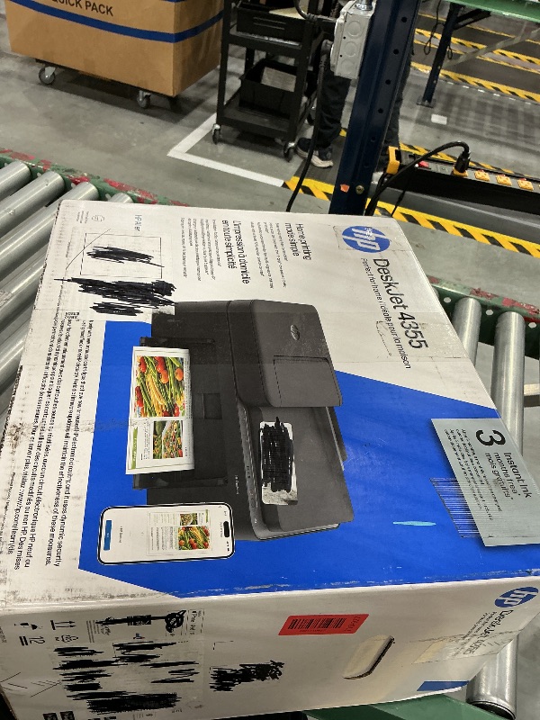 Photo 1 of HP DeskJet 4355 Color Inkjet Printer | Wireless | All-in-One
