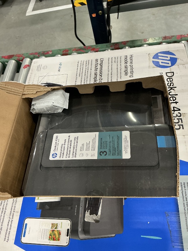 Photo 1 of HP DeskJet 4355 Color Inkjet Printer | Wireless | All-in-One