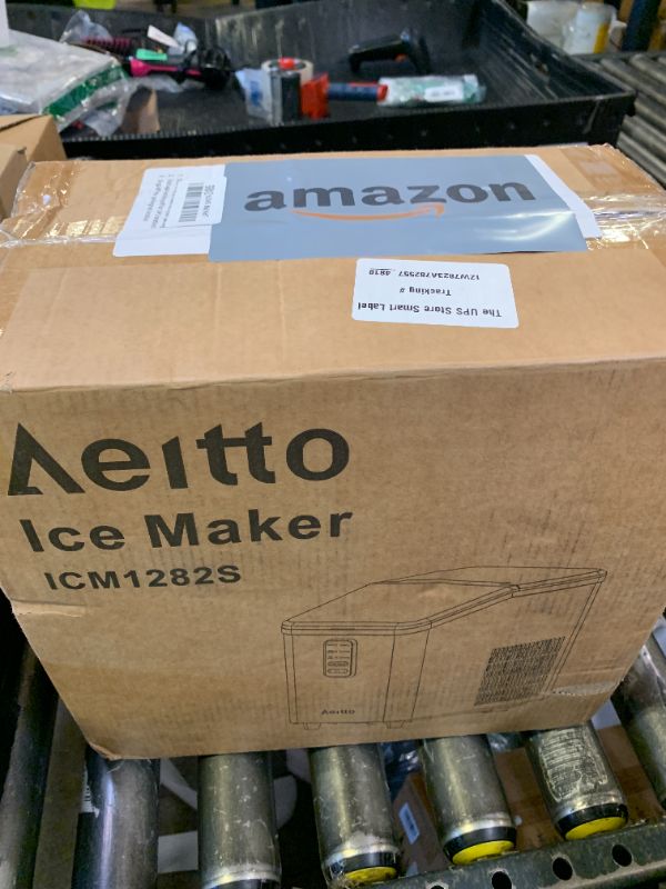 Photo 1 of Aeitto Stainless Silver Ice Maker 26lbs/24H