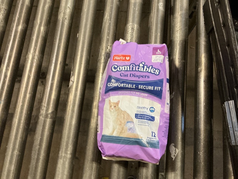 Photo 1 of Hartz Comfitables Cat Diapers, Size L, 12 Count
