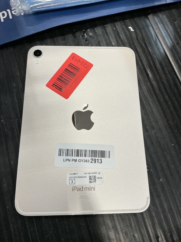 Photo 1 of Apple iPad mini A17 8.3-Inch 128GB Wi-Fi+Cellular Starlight (Renewed)
***PASSCODE LOCKED***