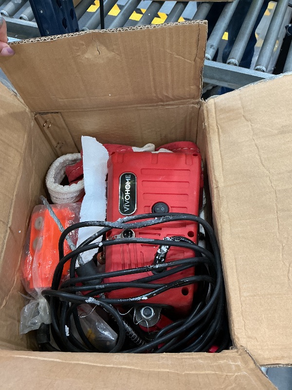 View 3 of VIVOHOME Electric Hoist Winch 1100lbs