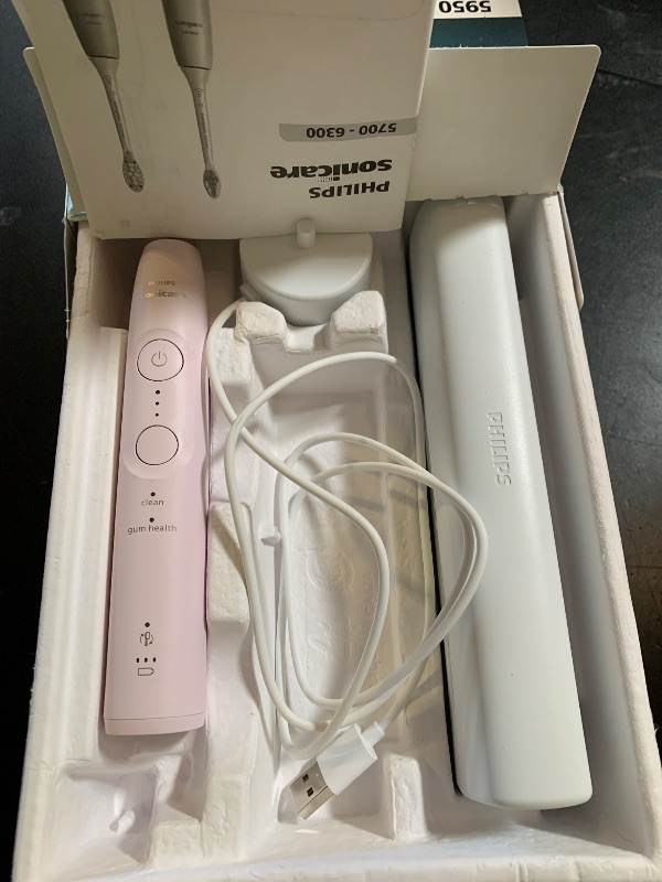 Photo 1 of Philips Sonicare 5950 Rechargeable Electric Toothbrush, 2 Brush Heads, Pink