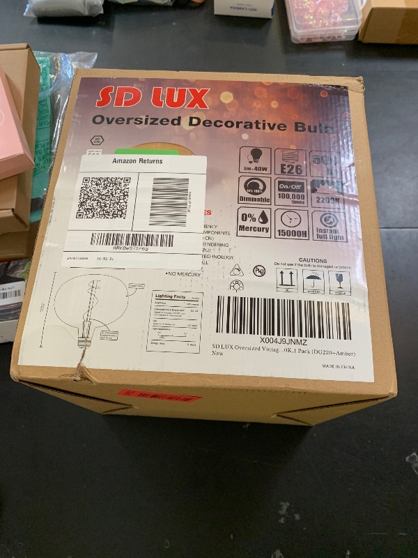 Photo 1 of SD LUX Edison LED Light Bulb D220W5-Amber-1PC