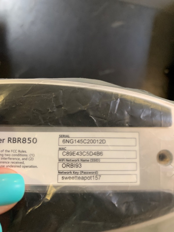 Photo 1 of NETGEAR Orbi Mesh WiFi 6 Satellite (RBS850)