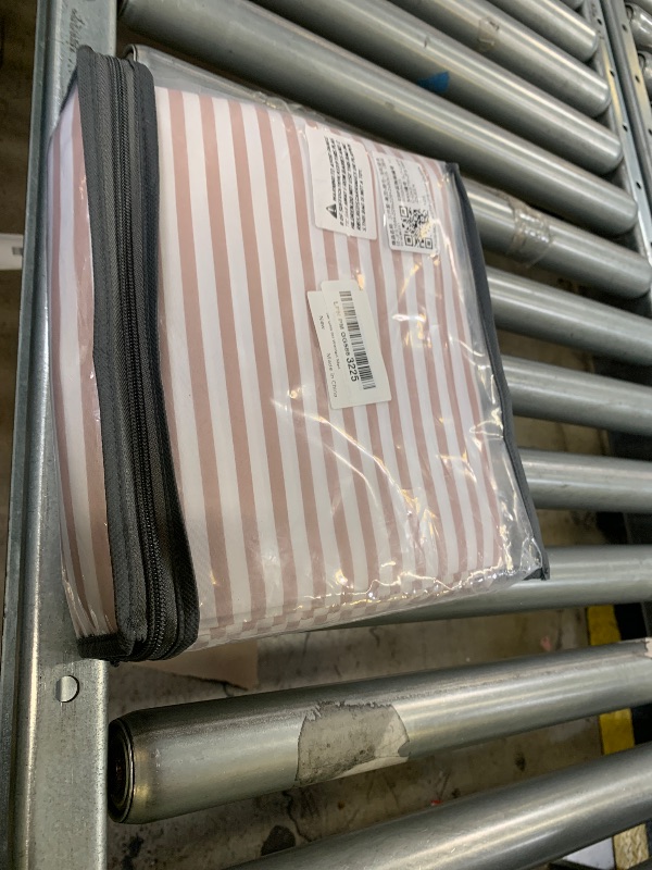 Photo 1 of Nayoroom Tan Striped Queen Duvet Cover Set