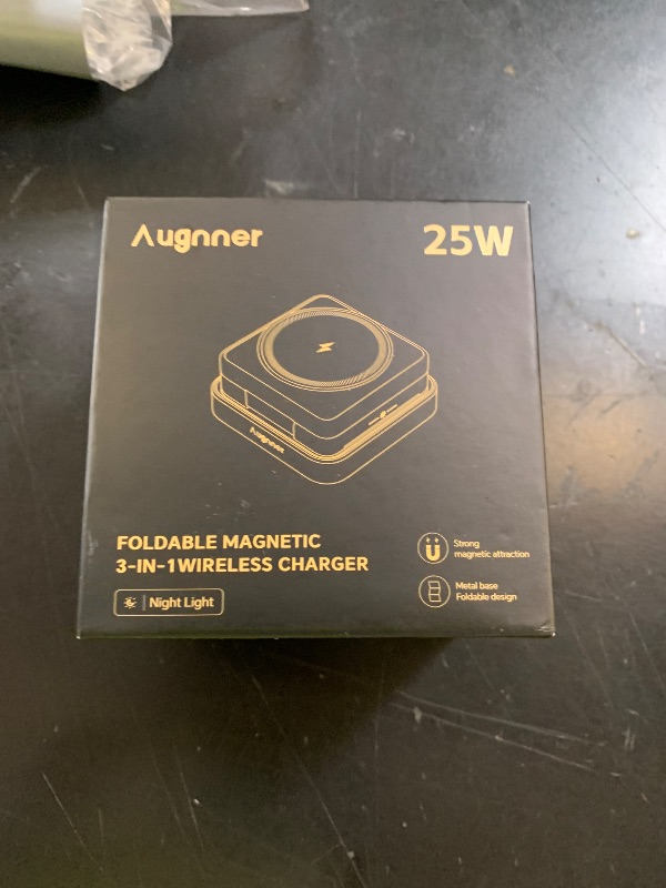 Photo 1 of Augnner 25W Magnetic Wireless Charger, White