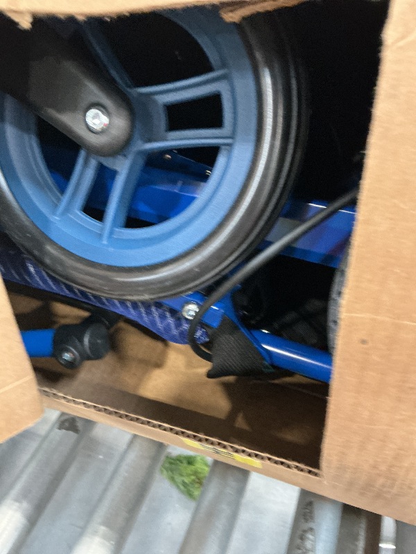 Photo 1 of JiexoTri Lightweight Electric Wheelchair - Blue, 35 lbs