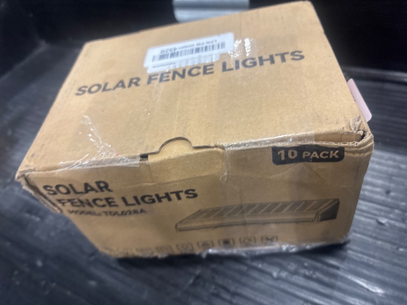 Photo 1 of BONLION Solar Fence Lights Outdoor 10 Pack