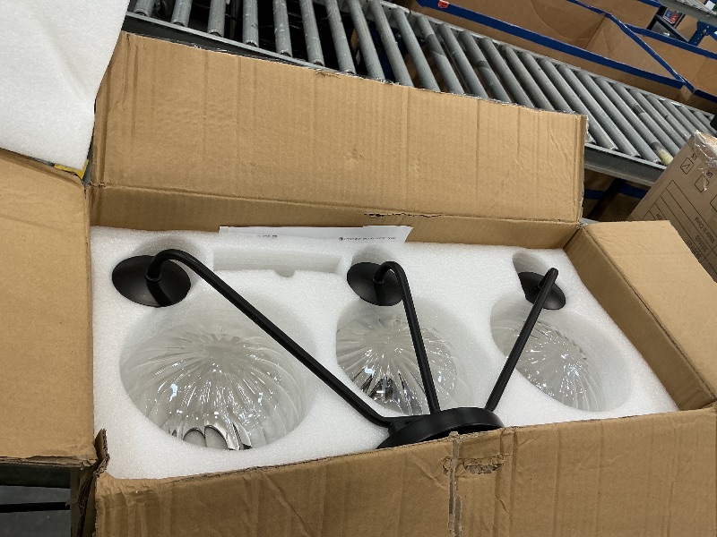 View 2 of ANDY STAR 3-Light Vanity Light Fixture, Matte Black
