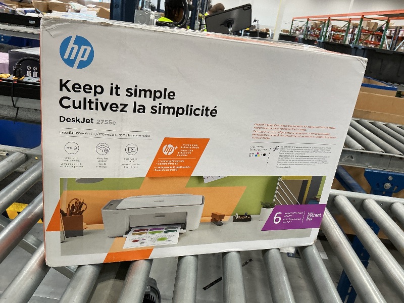 Photo 1 of VersaCheck HP DeskJet 2755 MXE MICR All-in-One Printer Presto Printing Software Bundle White