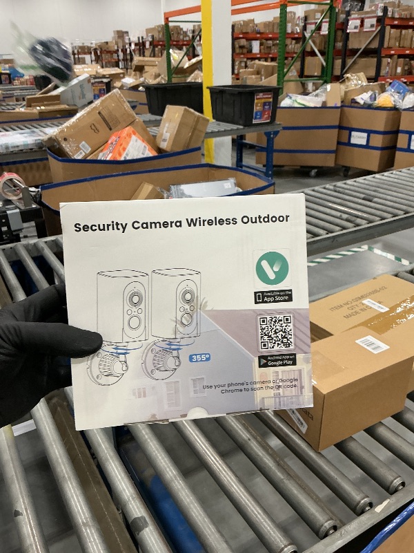 Photo 1 of 355° Pan Rotate Cameras 2 Pack, 2K Video, Security Cameras Wireless Outdoor