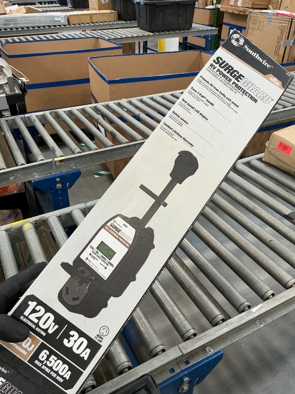 Photo 1 of Surge Guard Southwire 34930 30A - Full Protection Portable with LCD Display Black