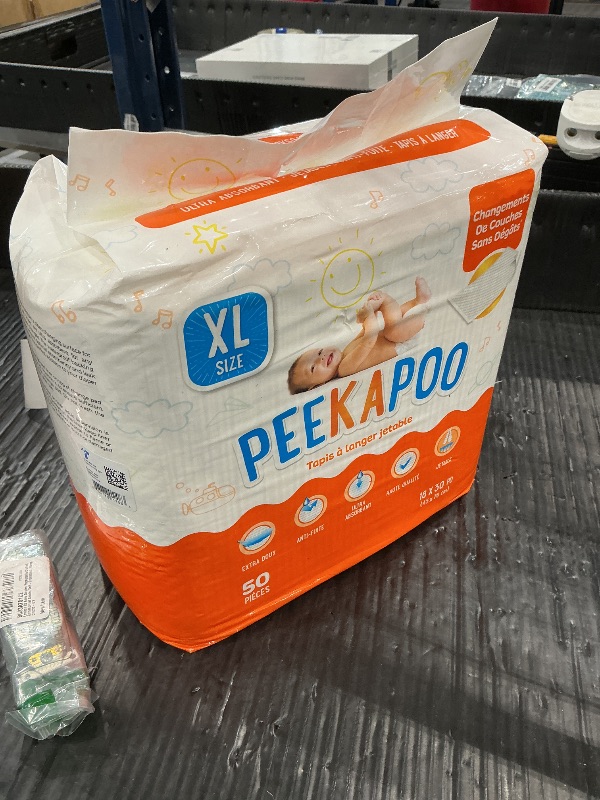 View 2 of Peekapoo X-Large Disposable Changing Pad Liners, 50 Pack