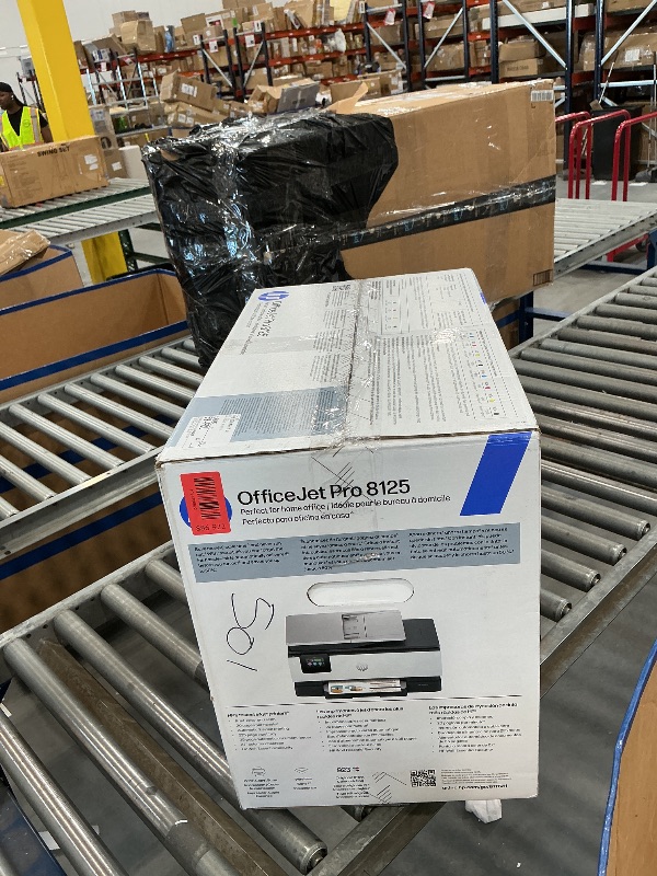View 2 of HP OfficeJet Pro 8125 Wireless All-in-One Color Inkjet Printer, Print, Scan, Copy, ADF, Duplex Printing Best-for-Home Office, 3 Month Trial of Instant Ink Included, AI-Capable (C2VJ4A)